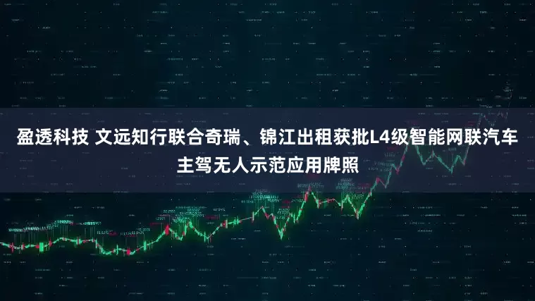 盈透科技 文远知行联合奇瑞、锦江出租获批L4级智能网联汽车主驾无人示范应用牌照