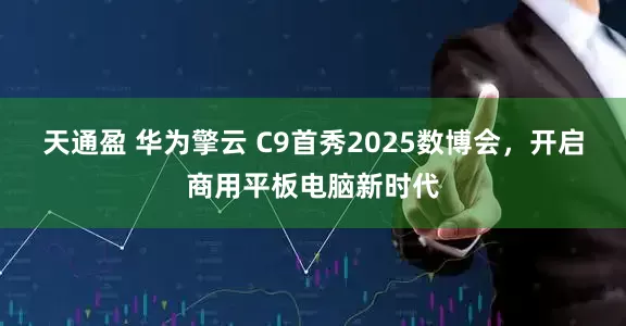 天通盈 华为擎云 C9首秀2025数博会，开启商用平板电脑新时代
