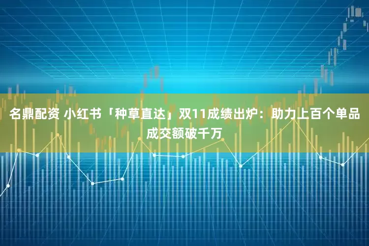 名鼎配资 小红书「种草直达」双11成绩出炉:助力上百个单品成交额破千万